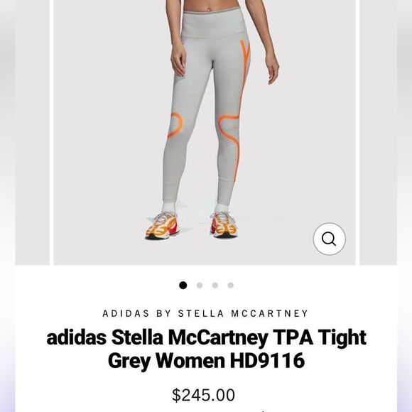 Stella McCartney X Adidas TPA Tight Grey Orange - Picture 12 of 12